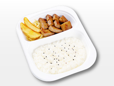 サイコロステーキ弁当