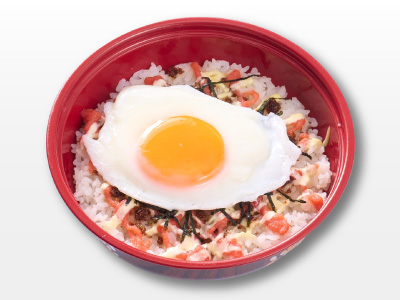 月見明太チーズ丼